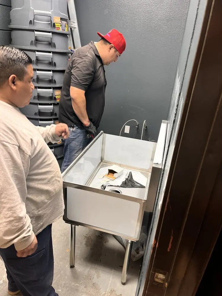 Commercial plumbing and sink installation in McCracken Heights
